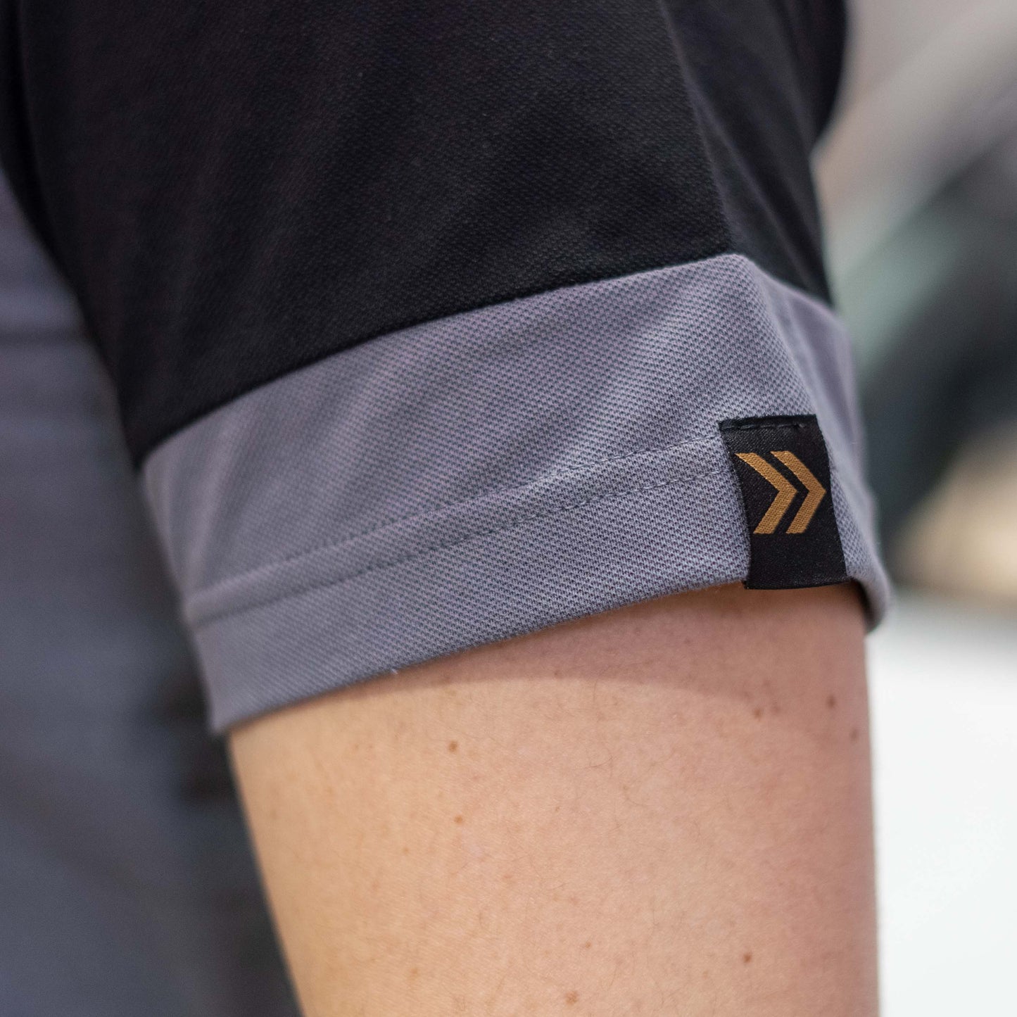 Grey Polo (Recycled polyester)