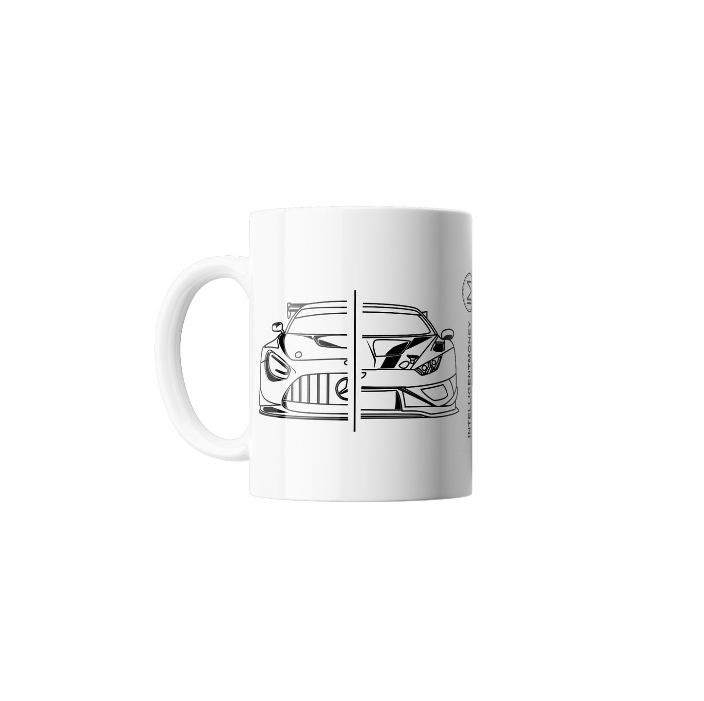 GT3 & GT4 Mug (White with black)